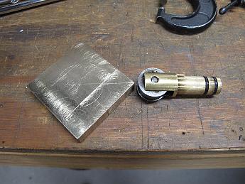  Layout concept for the waterpump eccentric strap.  Material used was Alloy 954 bronze, 2